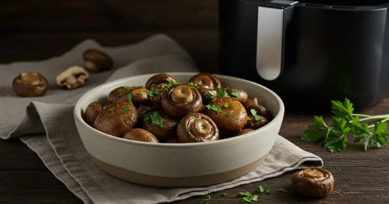 Champignons im Airfryer – Knusprig außen und saftig innen