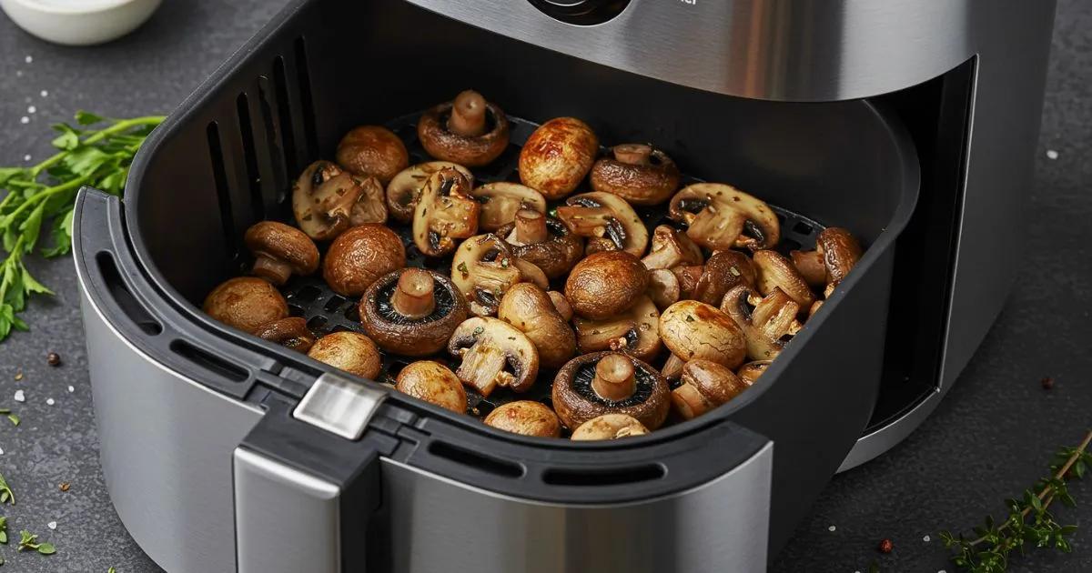 Heißluftfritteuse Champignons in nur 15 Minuten – Schnell und einfach