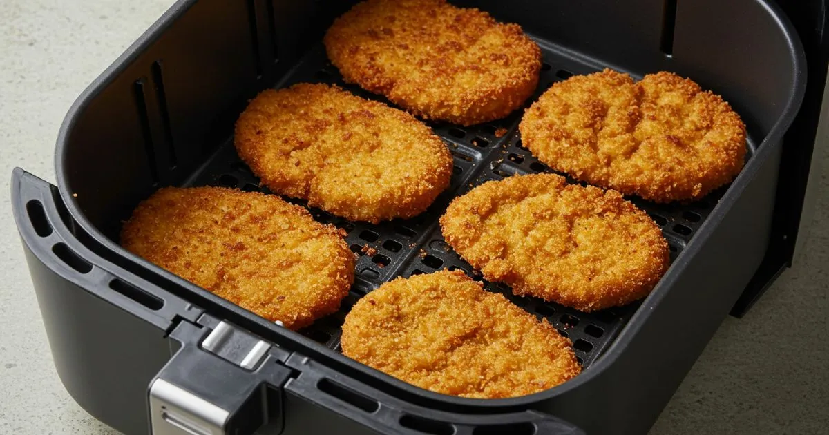 Schnitzel in der Heißluftfritteuse