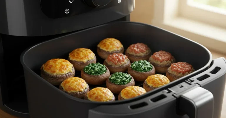 Gefüllte Champignons im Airfryer – Kreative Rezepte mit Käse, Spinat und Hack