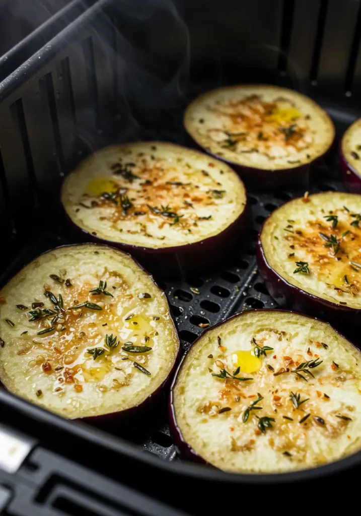 Aubergine in der Heißluftfritteuse zubereiten