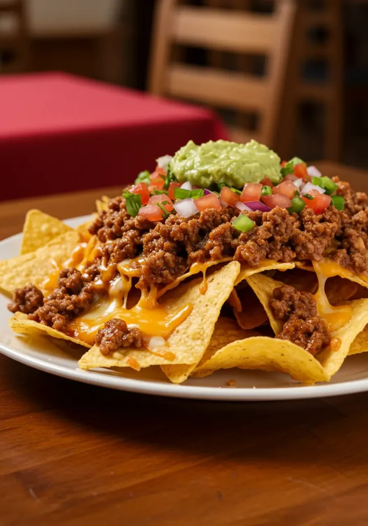 Nachos mit Hackfleisch im Airfryer