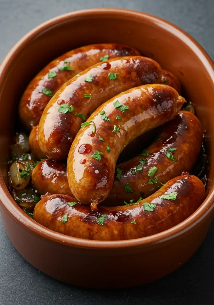 Berner Würstchen in der Heißluftfritteuse: Ein einfaches Rezept für knusprige, leckere Würstchen, die in Minuten fertig sind.