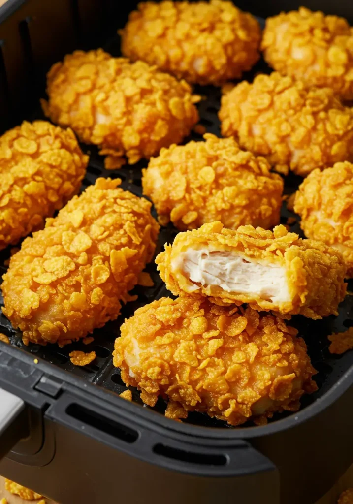 Chicken Nuggets mit Cornflakes im Airfryer Der knusprige Twist für deine Nuggets