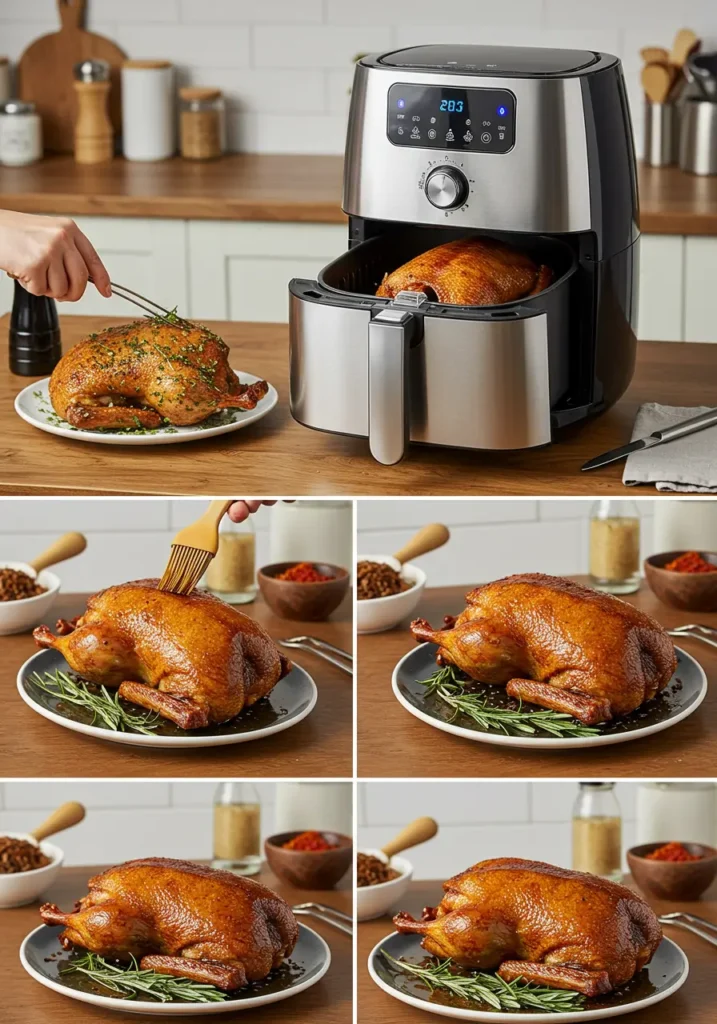 Ente im Airfryer garen – außen knusprig, innen zart