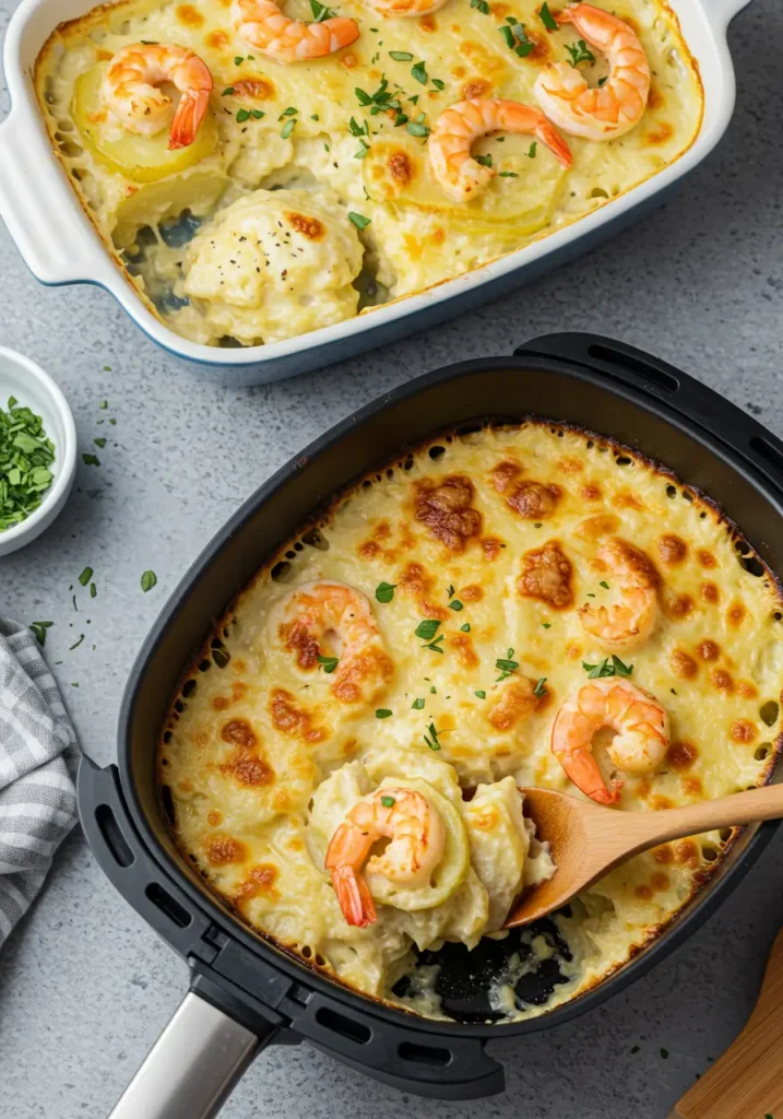 Überbackene Kartoffeln aus der Heißluftfritteuse